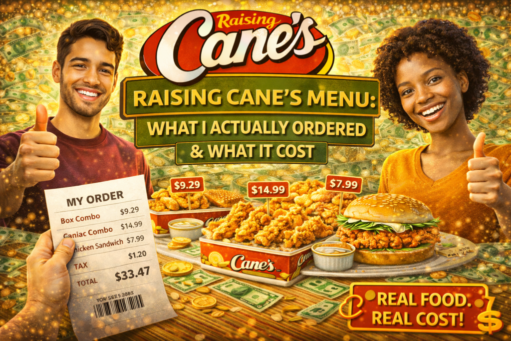 Raising Cane’s Menu